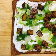 Veganer Flammkuchen