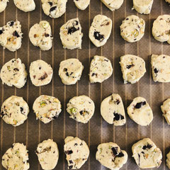 Vegane Pistazien Schokoladen Cookies
