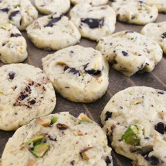 Vegane Pistazien Schokoladen Cookies