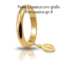 Fede Unoaerre Classica oro giallo francesina 4 grammi
