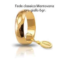 Fede Unoaerre Mantovana oro giallo 6 grammi
