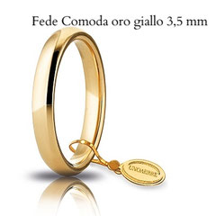 Fede Unoaerre comoda oro giallo 3,5 mm