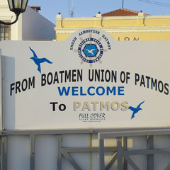 Ankunft im Hafen von Patmos.