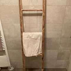 Handtuchleiter Altholz für Bad, Towel ladder old wood for bathroom