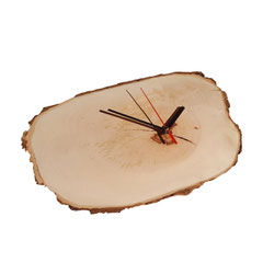 Wanduhr Wildbirne Baumstamm