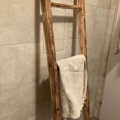 Handtuchleiter Altholz für Badetücher, decorative ladder for bath towels