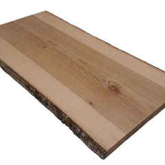 Rindenbrettle Ulmenholz gemasert, Bark board, grained elm wood