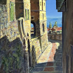 º Bordighera, muurhuizen, o/a/p, 12x27cm