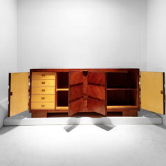 Bruno Paul Burl Walnut Art Deco Bar Buffet Storage, Germany 1920s 30s - PN.Modern pnmodern