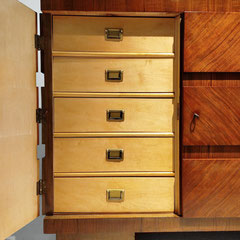 Bruno Paul Burl Walnut Art Deco Bar Buffet Storage, Germany 1920s 30s - PN.Modern pnmodern