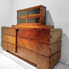 Bruno Paul Burl Walnut Art Deco Bar Buffet Storage, Germany 1920s 30s - PN.Modern pnmodern