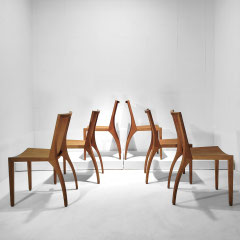 Danilo Silvestrin Oak Dining Chairs Model Milano for Gunther Lambert, Italy, Germany c.1980 - PN.Modern pnmodern