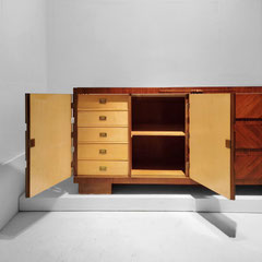 Bruno Paul Burl Walnut Art Deco Bar Buffet Storage, Germany 1920s 30s - PN.Modern pnmodern