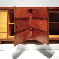 Bruno Paul Burl Walnut Art Deco Bar Buffet Storage, Germany 1920s 30s - PN.Modern pnmodern