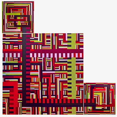 Puzzle (3 pièces) Acrylique sur toile marouflée sur bois (140x140cm)