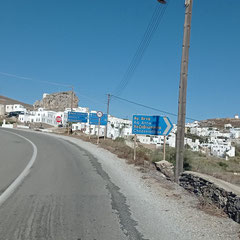 Arrivée à Chora la capitale d'Amorgos.