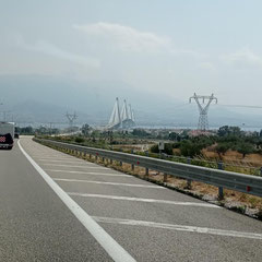 Le pont Rion-Antirion sur le golf de Corinthe.