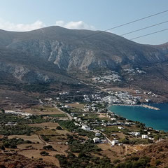 Aegiali - Vue depuis le village de Tholaria.