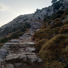 La montée au Mont Zeus.