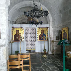 L'intérieur de la chapelle du monastère.