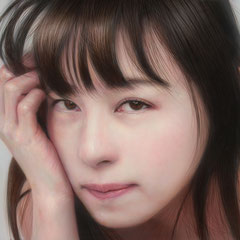 Precaution　油彩／綿布・パネル　22.0×27.3㎝ (F3号)　