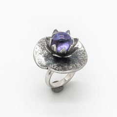 Bague-lotus-argent-verre-homme-femme-creation-contemporaine-bijoutier-joaillier-auvergne-rhone-alpes 
