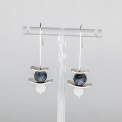 boucles d'oreille-inspiration-japon-tori-argent-labradorite-givrée-jade-blanc-bijoutier-joaillier-createur-auvergne-rhone-alpes