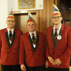 LKC-Präsidenten Norman Greve (mittig), Rechnungsführer Jan Bartels (rechts) und Schriftführer Stephan Schamuhn (links) 