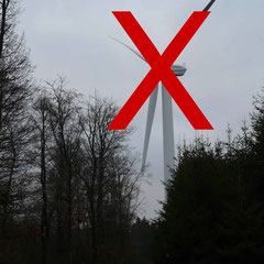 Keine Industrieanlagen im Wald. Foto: Clemens Hackenberg