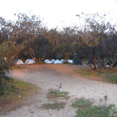 Unser "Camp" für die drei Tage auf Fraser