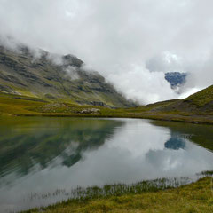 Lac et nuages - Orcières Merlette (Hautes-Alpes), Juillet 2011