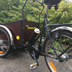 Christiania Bikes Rolstoelbakfiets met Bafang Middenmotor van FON Fiets Ombouwcentrum Nederland