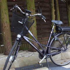 Batavus Stabila fiets met ombouwset voorwiel motor van FON