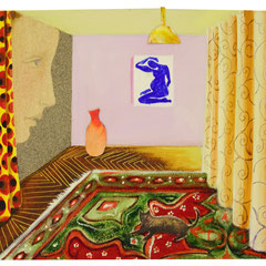 Camouflage, Mixed media on canvas, 40x60 cm, 2023