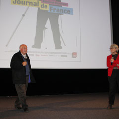 Raymond Depardon et Claudine Nougaret - Institut Lumière - Lyon - 2013 © Anik COUBLE
