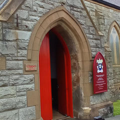 Lerwick - L'entrée de l'église catholique.