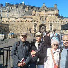 Edimbourg - Devant le chateau.
