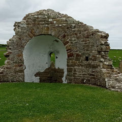 Orphir - L'église ronde en ruines.