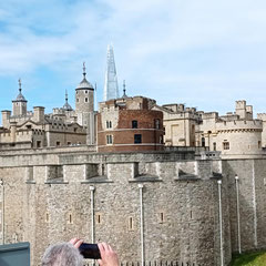 Londres - La Tour de Londres - chateau médiéval et la prison.