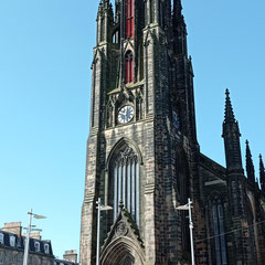 Edimbourg - Eglise Tolbooth renommée "the Hub" (maintenant centre d'informations des festivals. 