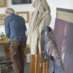 Nasser Hussein in his Studio in Berlin 2015