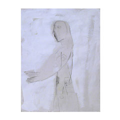Nasser Hussein, Untitled, 2004 | Acrylic on paper | 36 x 28 cm