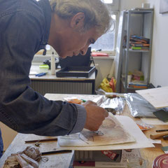 Nasser Hussein in his Studio in Berlin 2015