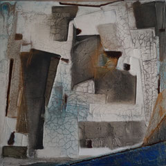 " blau "  Juni 2016   80x80x4  (verkauft)