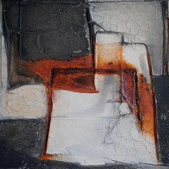 "Diptychon energisch"      40x40x4    2014   (verkauft)