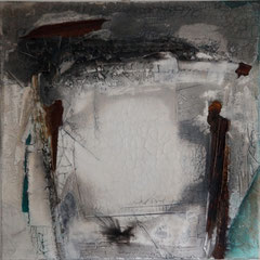 "Licht am Ende des Tunnels II"  80x80x4    Sept. 2015  (Privatsammlung)