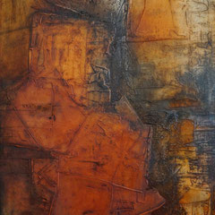 "Gedrängel"  50x70x2   2014