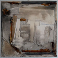 "Gewitter über`m Land"  80x80x4  Jan.2015