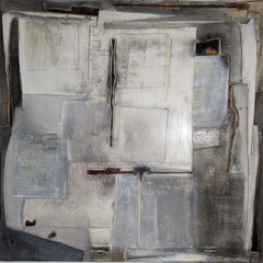 "Ton in Ton II"  100x100x4,5  überarbeitet 2/2023    (Bild von Dez. 2014)