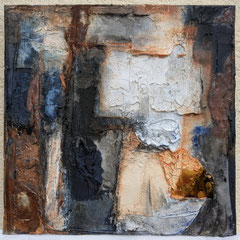 " raue Zeiten "   50x50x4cm   August 2025